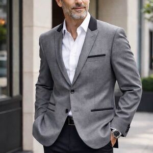 Men’s Merino Wool Blazer – Size 46R | Made in Uruguay